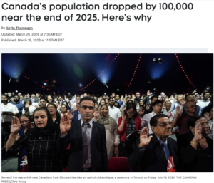 惊人！加拿大人口三个月断崖式狂减10万