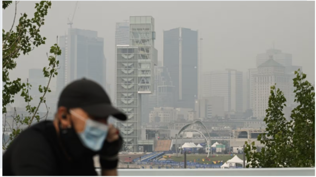 出门戴口罩！蒙特利尔等魁省多地空气质量警报