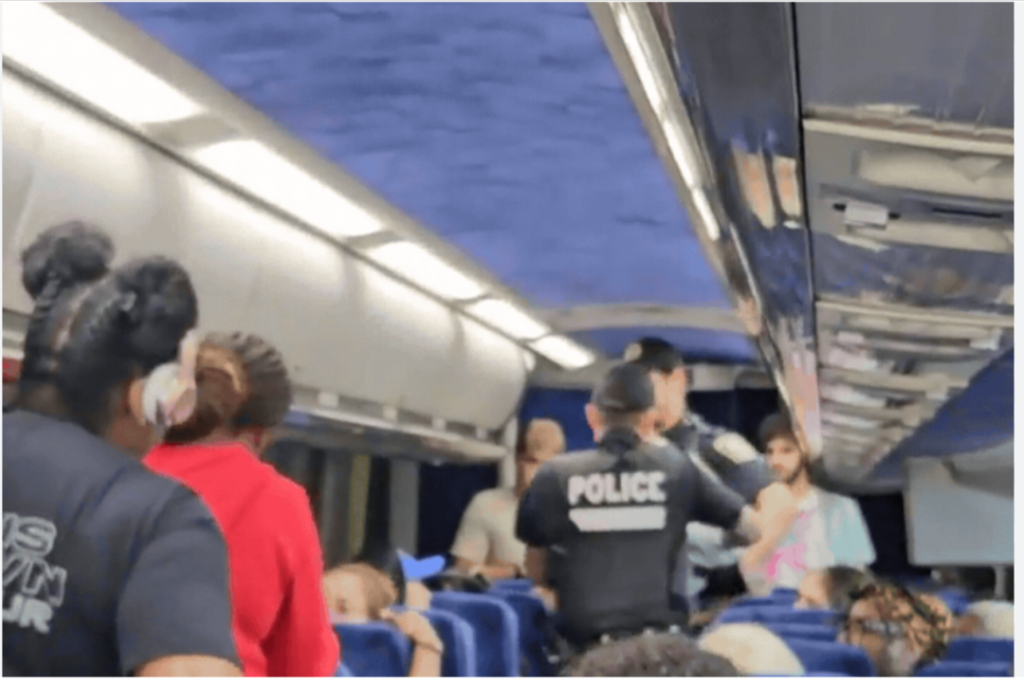 蒙特利尔警方强行将一名乘客从Megabus巴士上带走