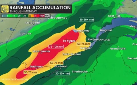 蒙特利尔强雷暴警报 狂风暴雨！多地可能有洪涝风险